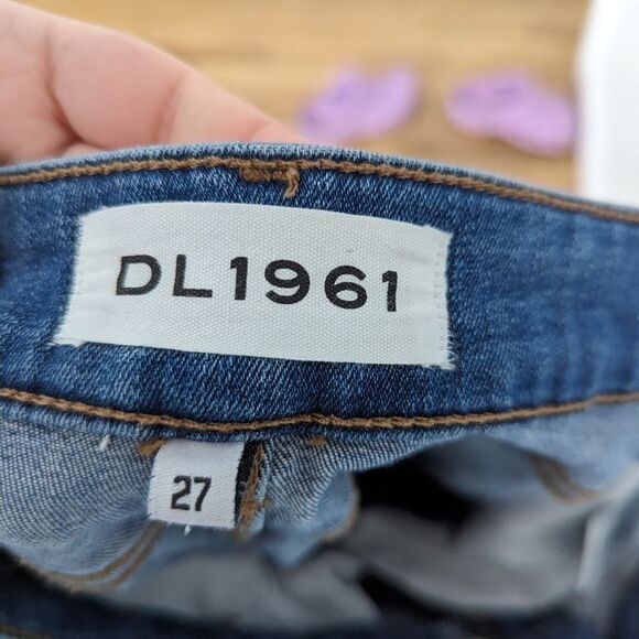 DL1961 Florence Instasculpt Cropped Cavalier Medium Wash jeans denim jeggings - Picture 7 of 7